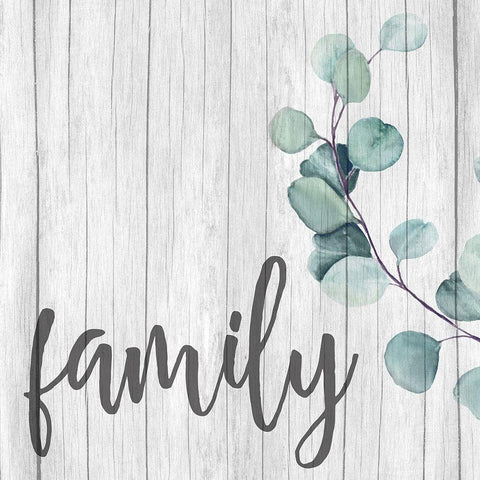 Love Faith Family 3 White Modern Wood Framed Art Print by Allen, Kimberly