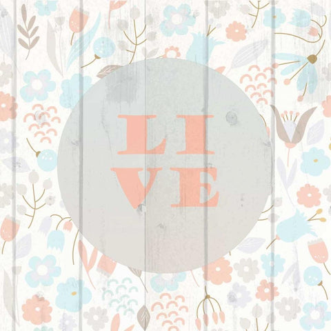 Spring Live Black Modern Wood Framed Art Print by Allen, Kimberly