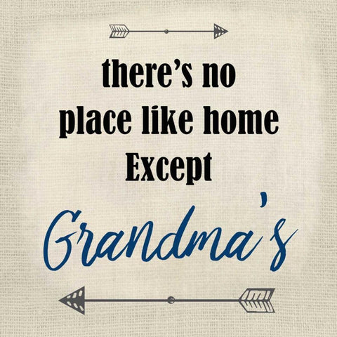 Theres no Place Black Modern Wood Framed Art Print with Double Matting by Allen, Kimberly