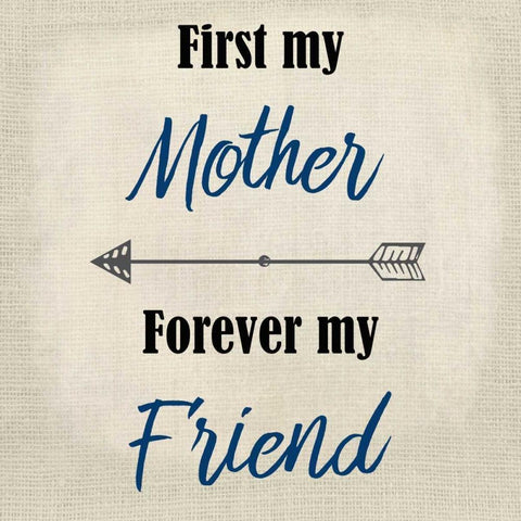 First My Mother Black Modern Wood Framed Art Print by Allen, Kimberly