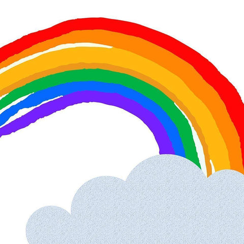 Rainbow 3 Black Modern Wood Framed Art Print with Double Matting by Allen, Kimberly