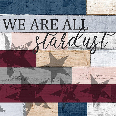 Stardust White Modern Wood Framed Art Print with Double Matting by Allen, Kimberly