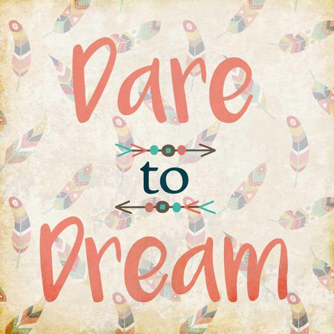 Dare to Dream White Modern Wood Framed Art Print by Allen, Kimberly