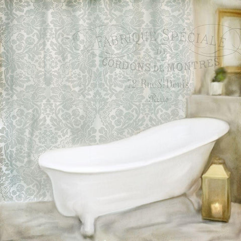 Vintage Bath 2 Black Modern Wood Framed Art Print by Allen, Kimberly