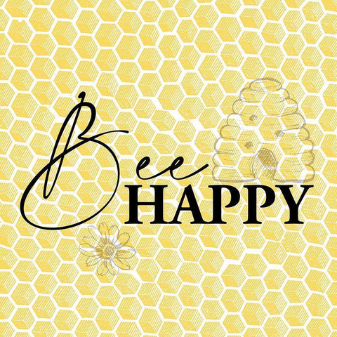 Bee 1 Black Modern Wood Framed Art Print by Allen, Kimberly