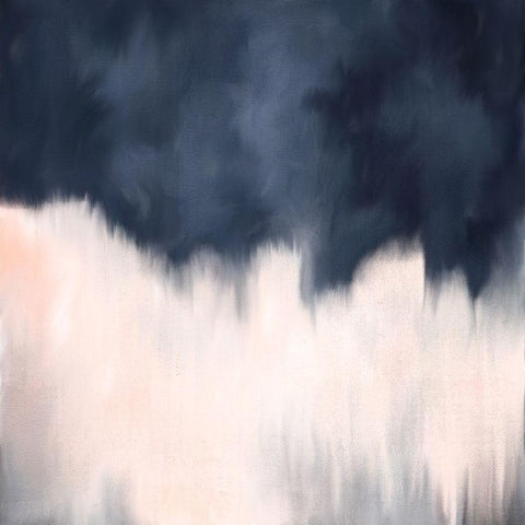 Blue Blush Black Modern Wood Framed Art Print by Allen, Kimberly