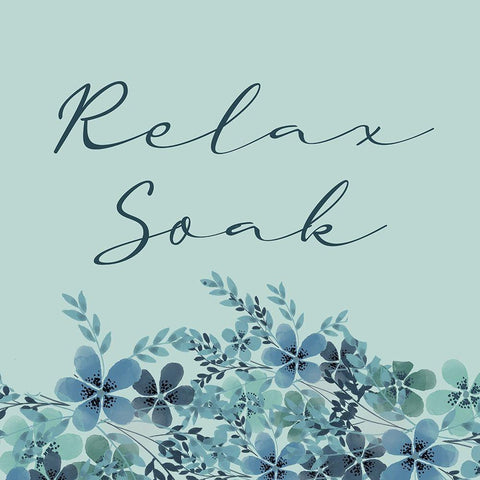 Relax Soak 1 White Modern Wood Framed Art Print by Allen, Kimberly