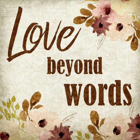 Love beyond Words Black Modern Wood Framed Art Print by Allen, Kimberly