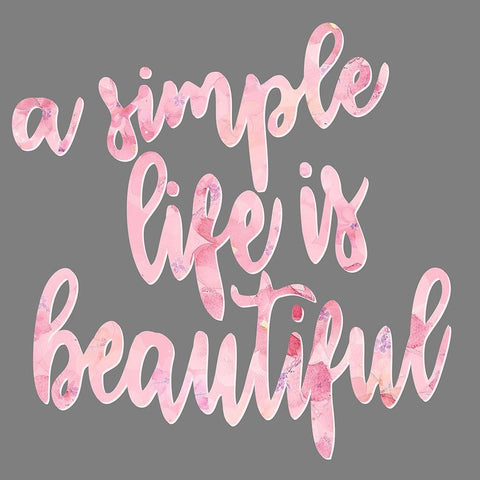 A Simple Life Black Modern Wood Framed Art Print by Allen, Kimberly