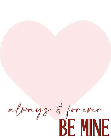 Always and Forever White Modern Wood Framed Art Print with Double Matting by Allen, Kimberly