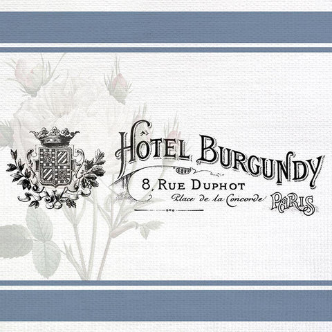 French Hotel 2 White Modern Wood Framed Art Print with Double Matting by Allen, Kimberly