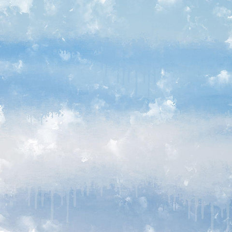 Layers of Sky White Modern Wood Framed Art Print by Allen, Kimberly