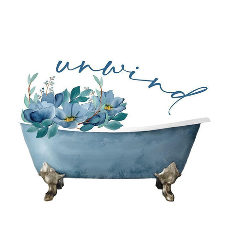 French Blue 1 Gold Ornate Wood Framed Art Print with Double Matting by Allen, Kimberly