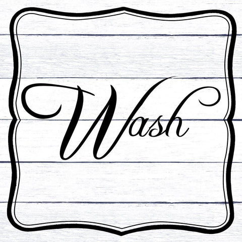 Wash Dry Fold 1 Black Ornate Wood Framed Art Print with Double Matting by Allen, Kimberly