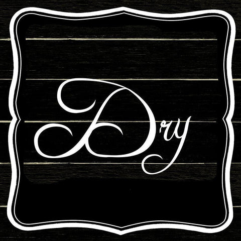 Wash Dry Fold 2 Black Modern Wood Framed Art Print with Double Matting by Allen, Kimberly