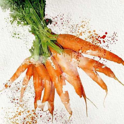 Veggies 3 White Modern Wood Framed Art Print by Allen, Kimberly