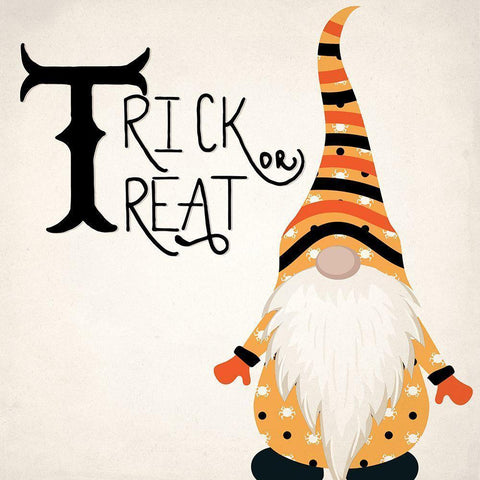 Halloween Gnomes 2 v2 Black Modern Wood Framed Art Print with Double Matting by Allen, Kimberly