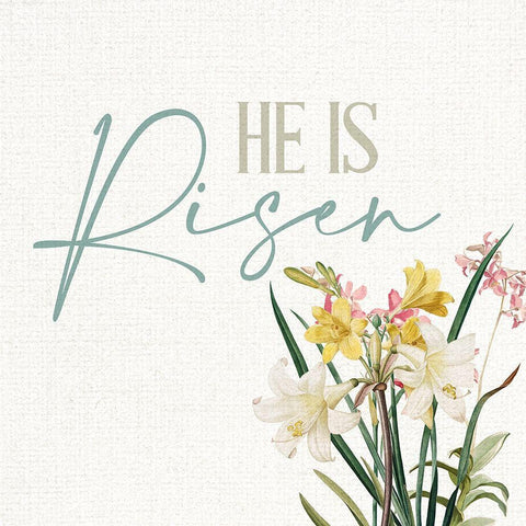 He is Risen White Modern Wood Framed Art Print by Allen, Kimberly