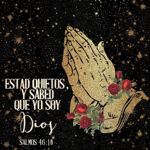 Dios es Bueno 3 Black Ornate Wood Framed Art Print with Double Matting by Allen, Kimberly