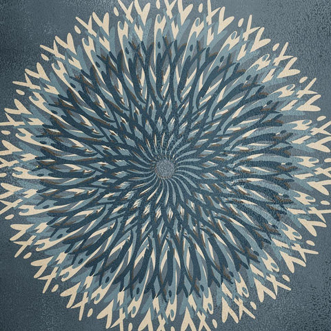 Spin Black Modern Wood Framed Art Print with Double Matting by Kimberly, Allen