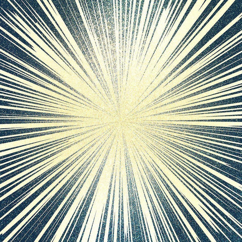 Burst 2 Black Modern Wood Framed Art Print with Double Matting by Kimberly, Allen