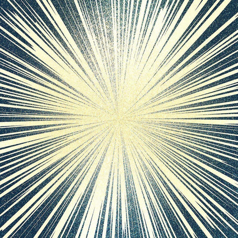 Burst 2 White Modern Wood Framed Art Print with Double Matting by Kimberly, Allen