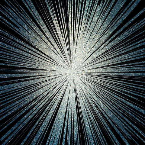 Burst 3 White Modern Wood Framed Art Print with Double Matting by Kimberly, Allen