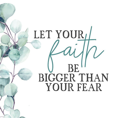 Your Faith Floral v2 Black Modern Wood Framed Art Print by Allen, Kimberly
