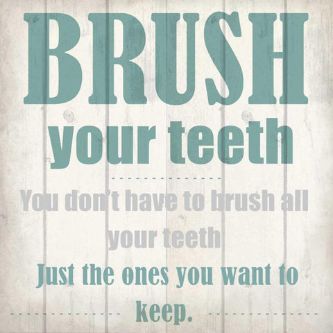 Keeping Teeth Black Modern Wood Framed Art Print by Allen, Kimberly