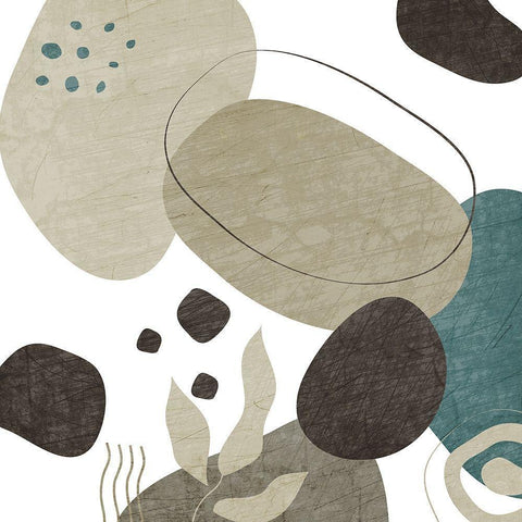 Rock 1 Black Modern Wood Framed Art Print by Kimberly, Allen