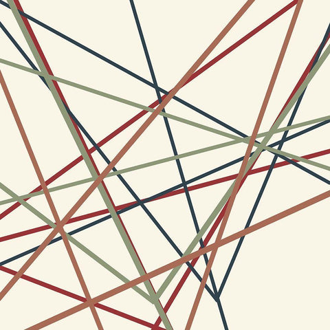 Lined 1 Gold Ornate Wood Framed Art Print with Double Matting by Kimberly, Allen