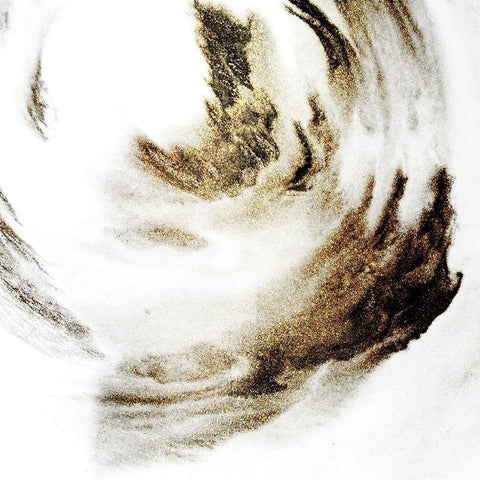 Smeared Circle 2 Black Ornate Wood Framed Art Print with Double Matting by Kimberly, Allen