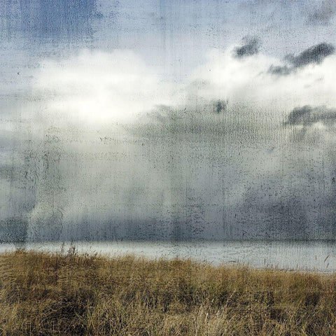 Misty Mood White Modern Wood Framed Art Print with Double Matting by Allen, Kimberly