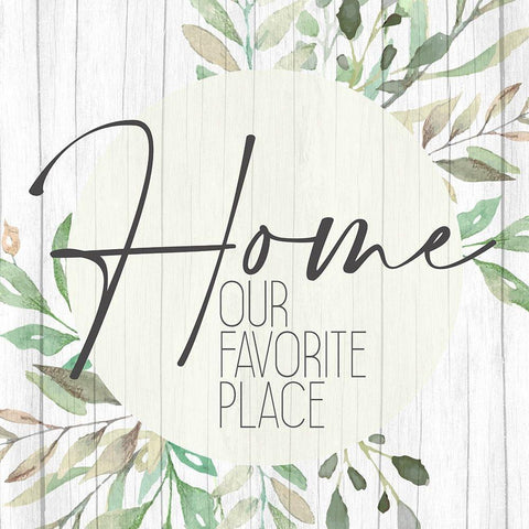 Favorite Place Black Modern Wood Framed Art Print by Allen, Kimberly