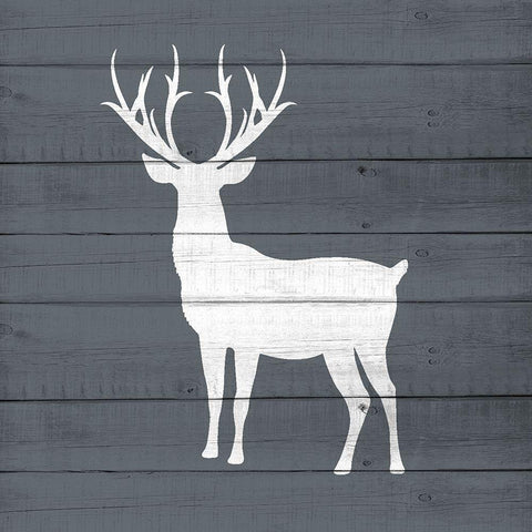 Lake House 7 White Modern Wood Framed Art Print with Double Matting by Allen, Kimberly