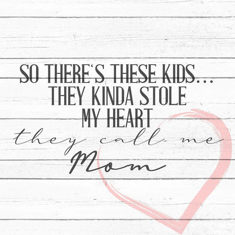 Call Me Mom Black Modern Wood Framed Art Print by Allen, Kimberly