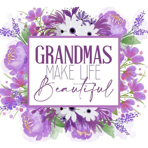 Grandmas Make Black Modern Wood Framed Art Print with Double Matting by Allen, Kimberly