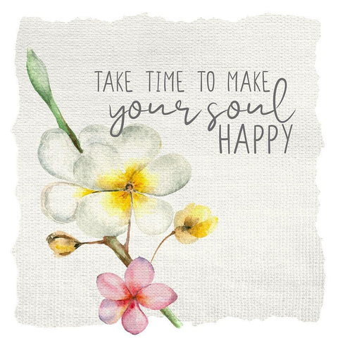 Take Time 1 Black Ornate Wood Framed Art Print with Double Matting by Allen, Kimberly