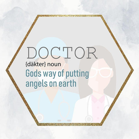 Doctor Black Modern Wood Framed Art Print by Allen, Kimberly