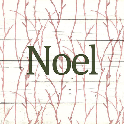 Christmas Branches 2 Black Modern Wood Framed Art Print by Allen, Kimberly