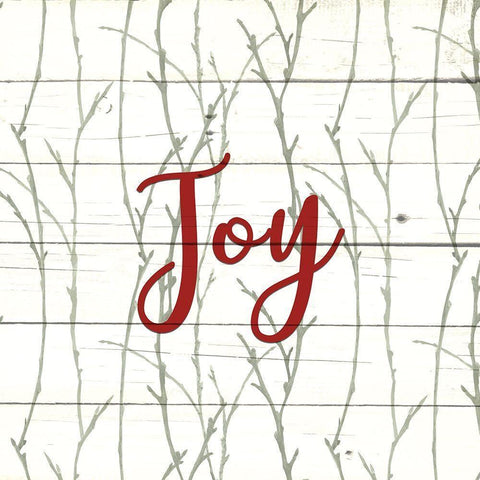 Christmas Branches 3 Black Modern Wood Framed Art Print with Double Matting by Allen, Kimberly