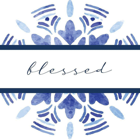 Blessed Medallion Black Modern Wood Framed Art Print by Allen, Kimberly
