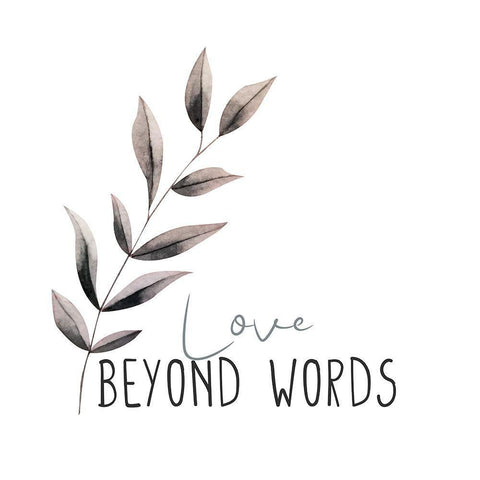 Love Beyond 1 White Modern Wood Framed Art Print with Double Matting by Allen, Kimberly