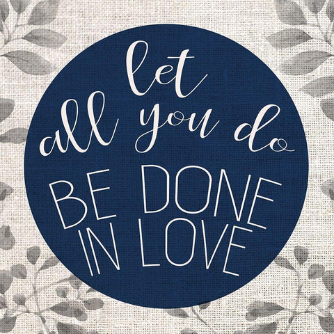 Let all You Do Black Ornate Wood Framed Art Print with Double Matting by Allen, Kimberly