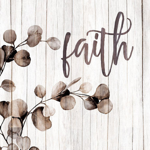 Faith Branch Black Ornate Wood Framed Art Print with Double Matting by Allen, Kimberly