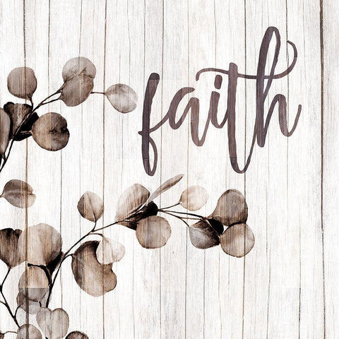 Faith Branch Black Modern Wood Framed Art Print by Allen, Kimberly