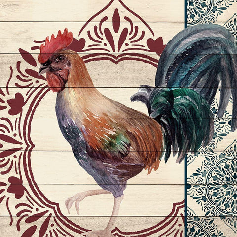 Poultry 2 Black Ornate Wood Framed Art Print with Double Matting by Allen, Kimberly