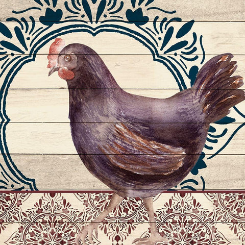 Poultry 3 Black Modern Wood Framed Art Print by Allen, Kimberly