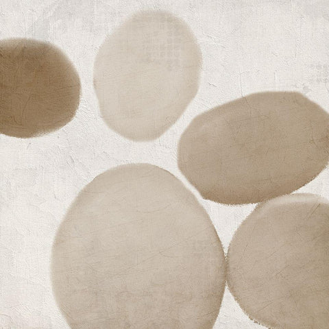 Geo Gold 1 White Modern Wood Framed Art Print with Double Matting by Allen, Kimberly