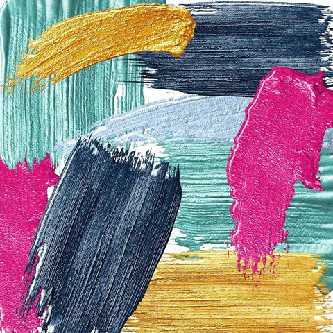Brushes 1 White Modern Wood Framed Art Print by Allen, Kimberly